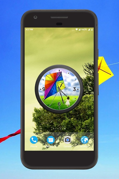 Kite Clock Live Wallpaper - Preview 4