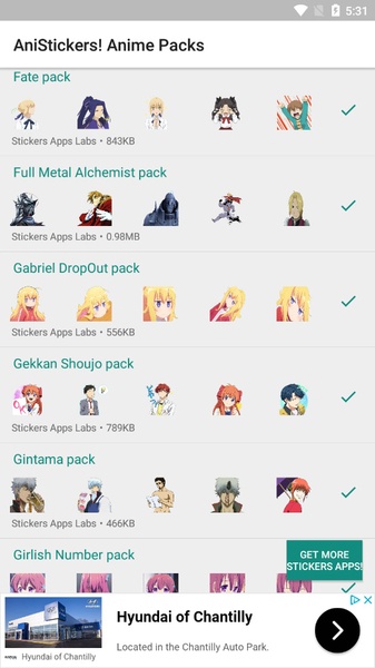 AniStickers - Anime WAStickers for Whatsapp - Preview 3