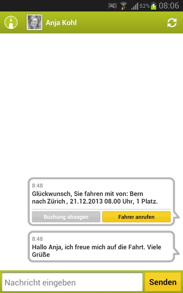 mitfahrgelegenheit.ch - Preview 1