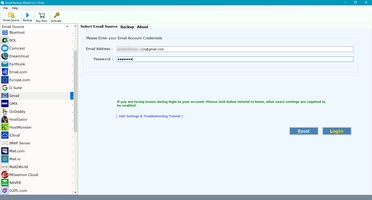 Email Backup Software screenshot 2