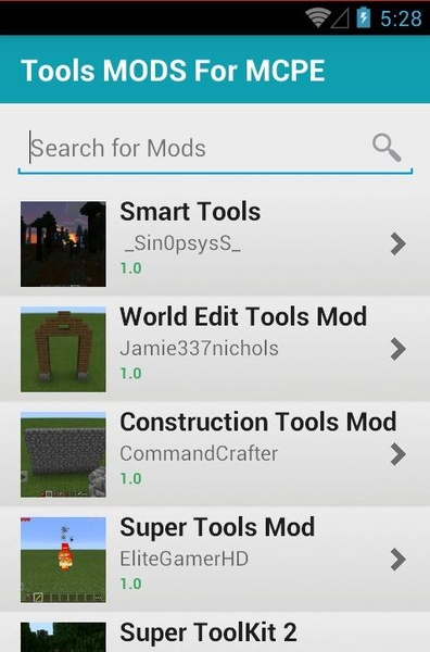 Tools MODS For MCPE - Preview 6