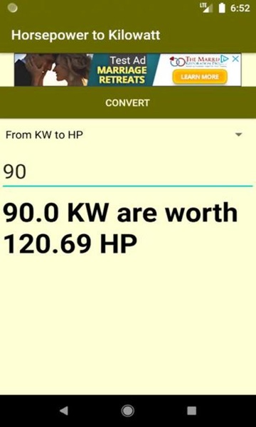 Horsepower to Kilowatt - Preview 1