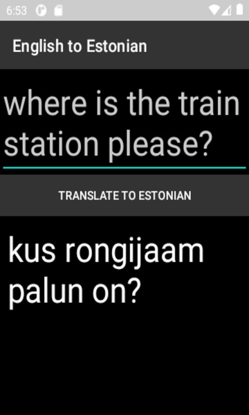 English to Estonian Translator - Preview 2