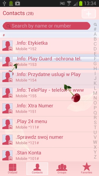 GO Contacts Theme Cherries - Preview 3