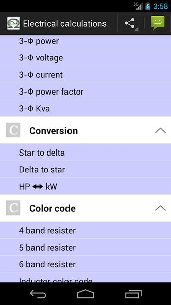Electrical calculations - Preview 3