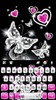 Diamond Butterfly Hearts Keyboard Theme screenshot 1
