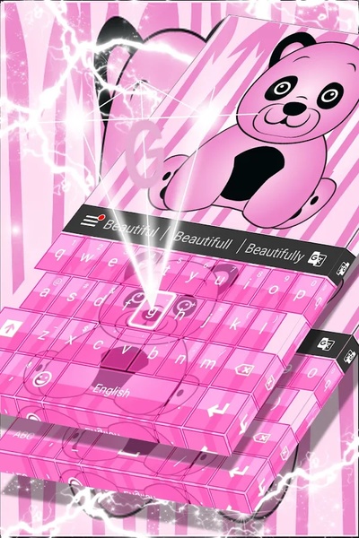 Pink Panda Keyboard - Preview 2