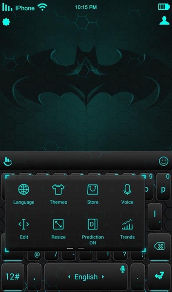 TouchPal SkinPack Dark Neon Green - Preview 2