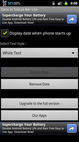 Date in Status Bar - Preview 3