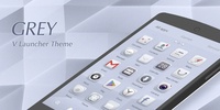 Grey V Launcher Theme screenshot 1