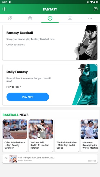 Yahoo Fantasy Sports - Preview 3