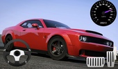 Fast Simulator Dodge Demon Parking City screenshot 3
