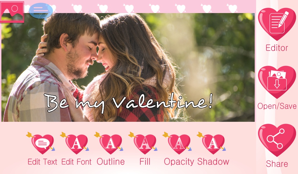 Valentine Text on Pics - Preview 1