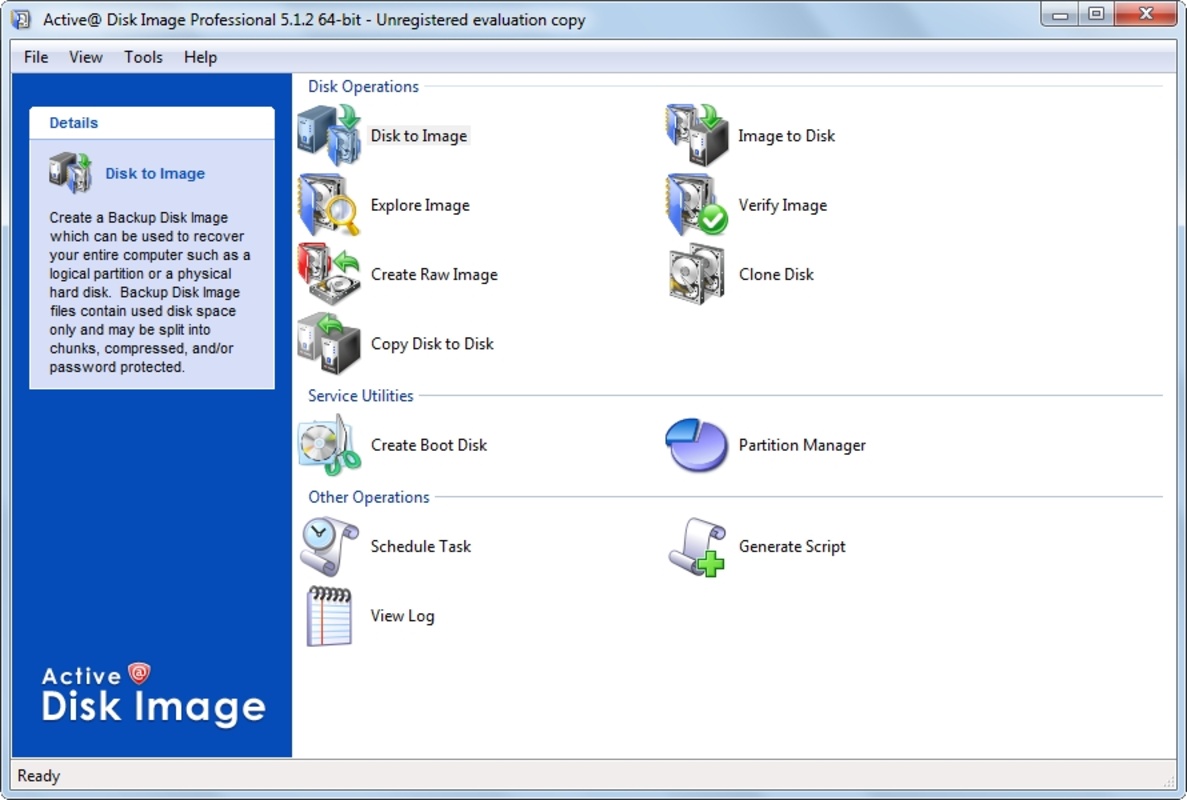 Active@ Disk Image Pro screenshot 2