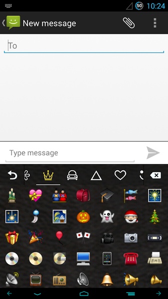 GO Keyboard Leather Theme - Preview 4