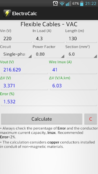 ElectroCalc FREE - Preview 3