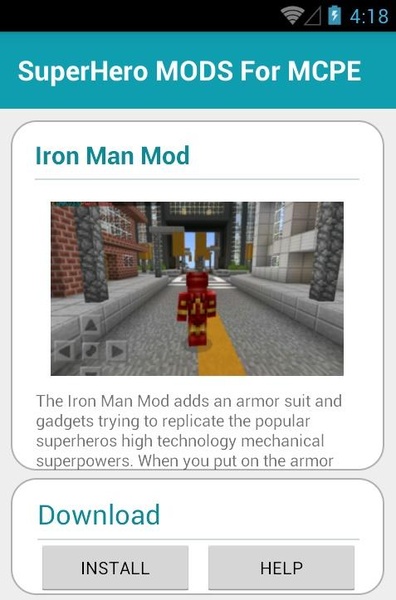SuperHero MODS For MCPE - Preview 2