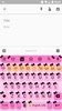 Emoji Keyboard Bow Pink Black screenshot 5