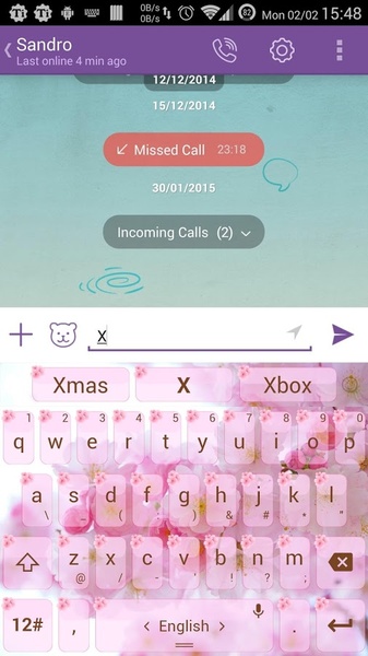 Theme x TouchPal Valentine Cherry - Preview 5
