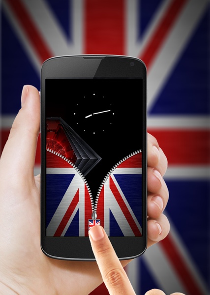 UK Flag Zipper Lock - Preview 2