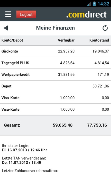 comdirect mobile App - Preview 3