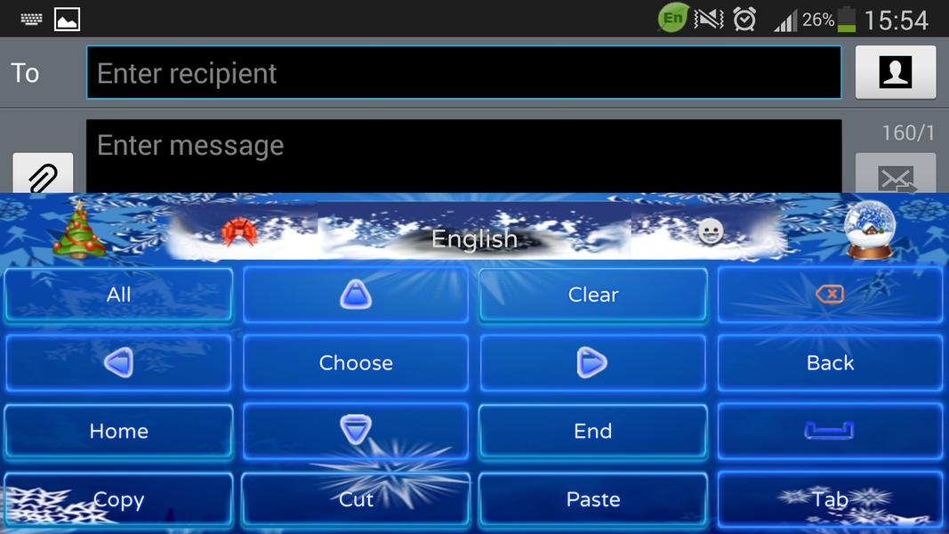 Christmas HD GO Keyboard theme - Preview 3