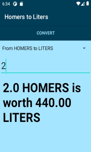 Homers to Liters converter - Preview 4