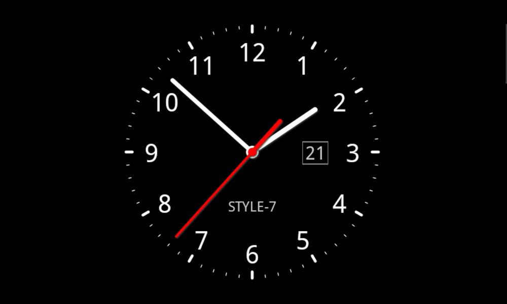 free screensavers animated digital clock