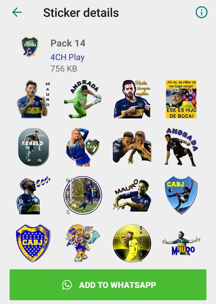 Boca Juniors Stickers - WAStickerApps - Preview 2