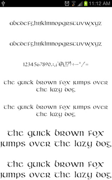 Old English Fonts - Preview 2