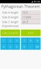 Pythagorean Theorem Calculator screenshot 1