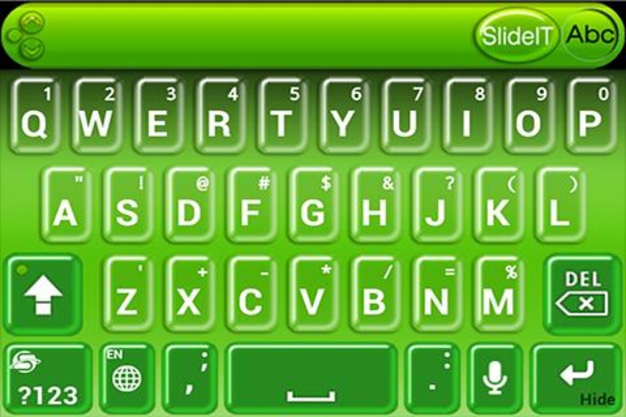 SlideIT Kiwi Bubbles skin - Preview 1