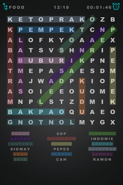 Word Search: Indonesian - Preview 1