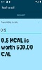 kcal to cal converter screenshot 4