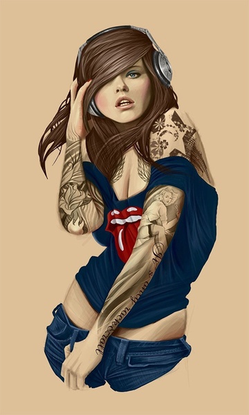 Sexy Tattoo Girls Wallpapers - Preview 14