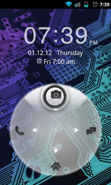 GO Locker White FourKey Theme - Preview 2