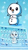 Snowman Hugs Keyboard Theme screenshot 4