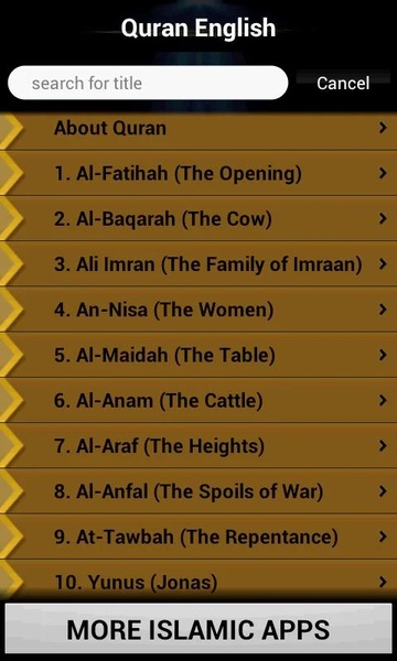 Quran English - Preview 3
