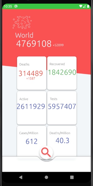 Coronavirus Live Stats Tracker - Preview 1