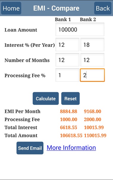 Interest Calculators - Preview 2