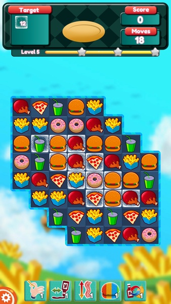Burger & Soda Match 3 - Preview 1