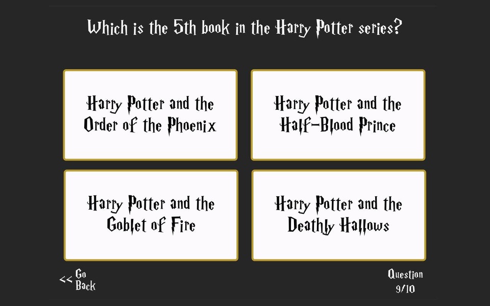 Harry Potter Trivia - Preview 2