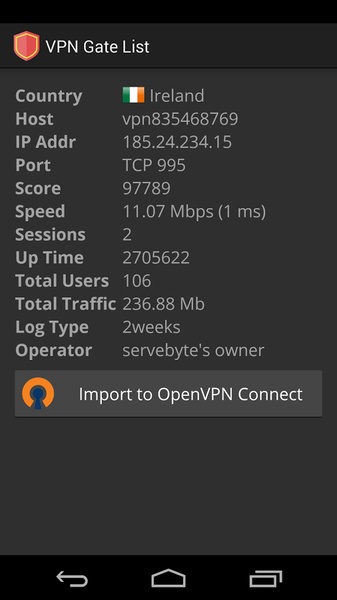 VPN Gate List - Preview 9