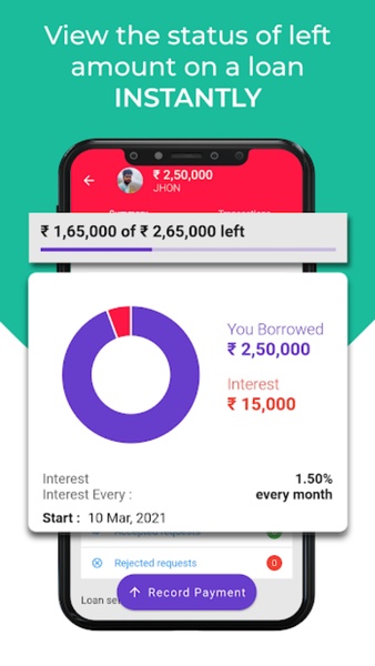 Byaj Book - Loan Account Book, Len Den Ledger - Preview 4