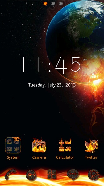 Magma GOLauncher EX Theme - Preview 5