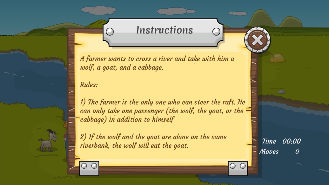 River Crossing IQ Logic Puzzles - Preview 1