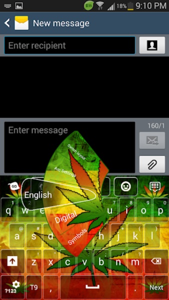 Rasta Weed Keyboard - Preview 2