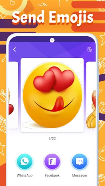 WAStickerApps Love Emoji GIF Stickers - Preview 1