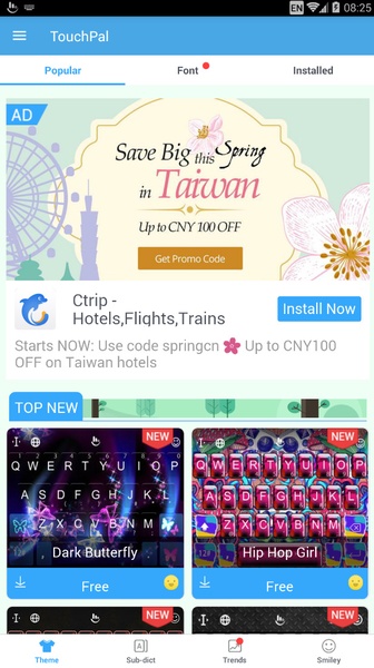 TouchPal Emoji Keyboard Fun - Preview 1