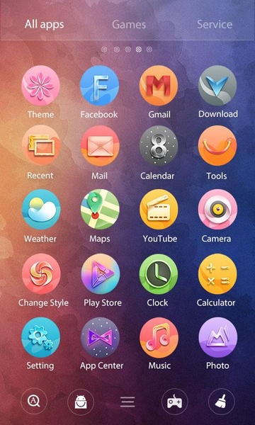 Brilliant GOLauncher EX Theme - Preview 2
